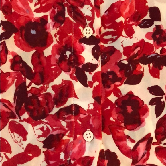 Who What Wear pink & white floral sleeveless top - Picture 5 of 5